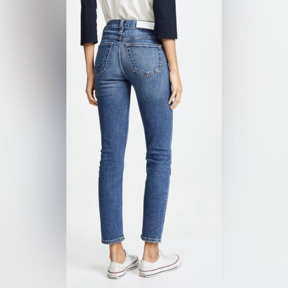 REDONE Originals High Rise Ankle Crop Jeans Size 30 - Picture 2 of 12